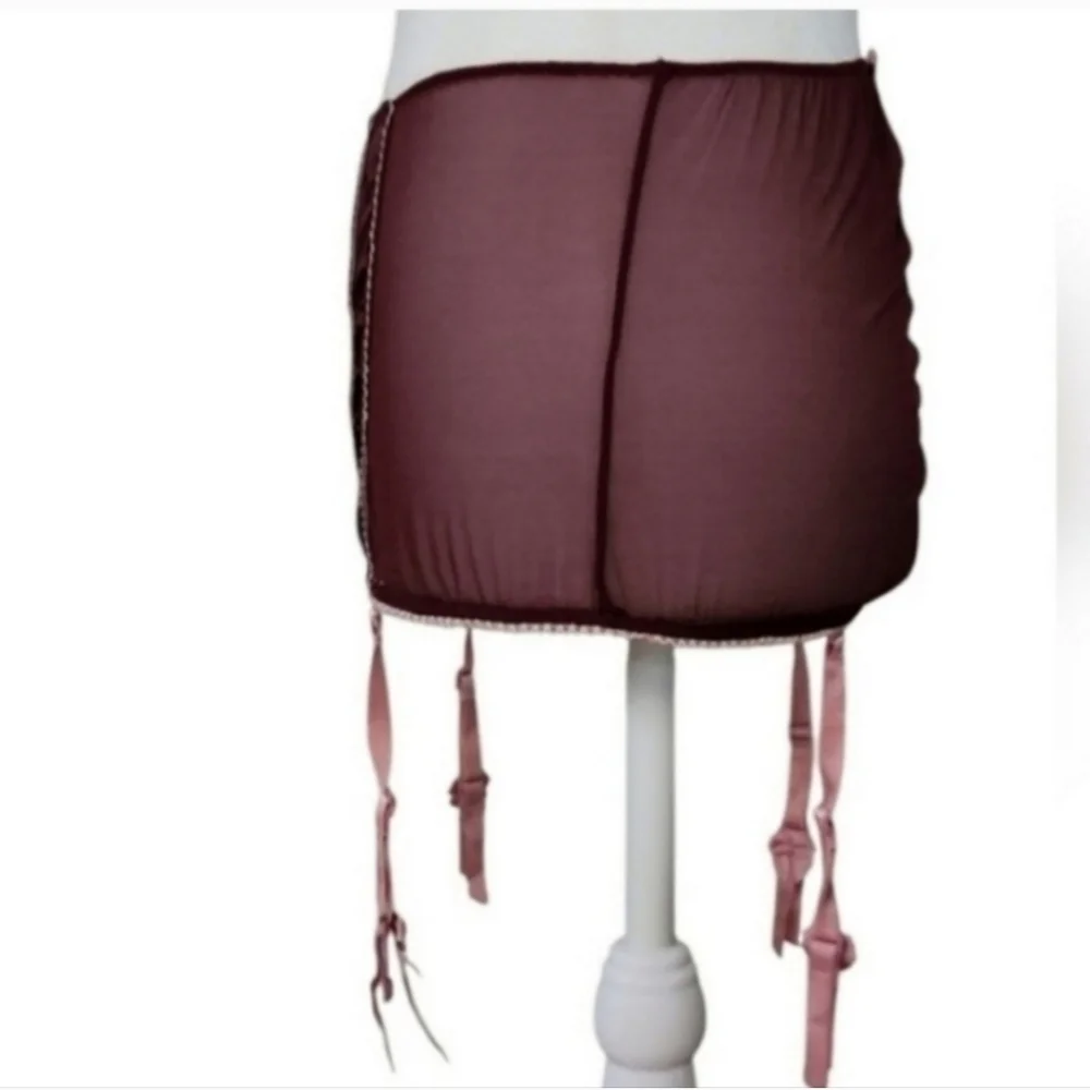 Victoria's Secret Sexy Little Things Burgandy Garter - Picture 2 of 9